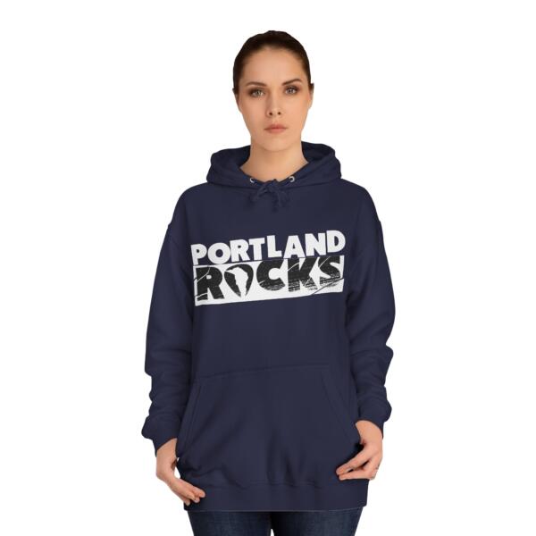 Portland Rocks Unisex College Hoodie - Image 20