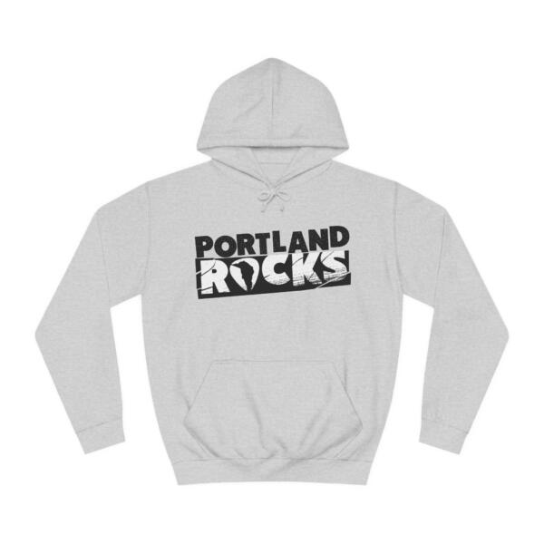 Portland Rocks Unisex College Hoodie - Image 5