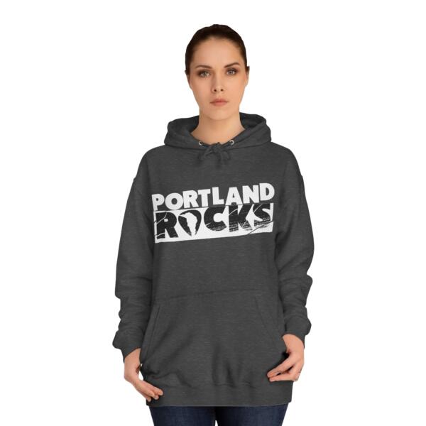 Portland Rocks Unisex College Hoodie - Image 24