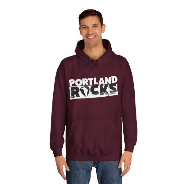 Portland Rocks Unisex College Hoodie - Image 27