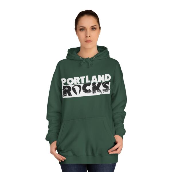 Portland Rocks Unisex College Hoodie - Image 16