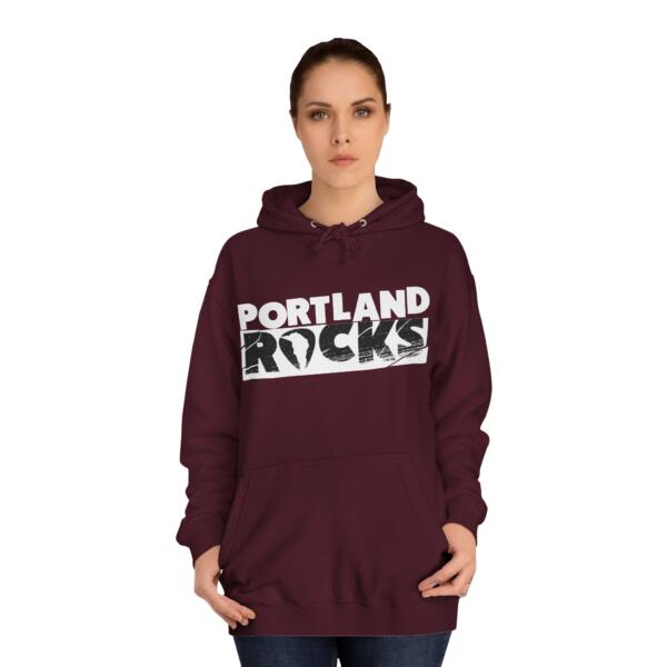 Portland Rocks Unisex College Hoodie - Image 28