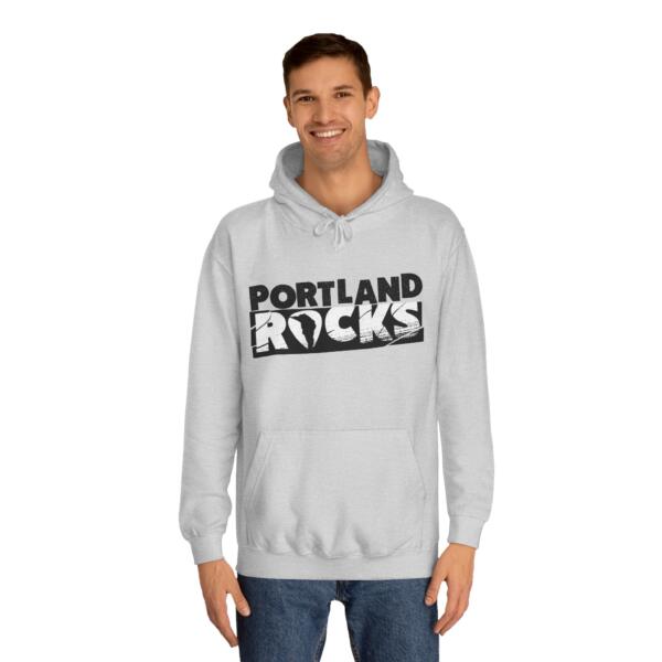 Portland Rocks Unisex College Hoodie - Image 7