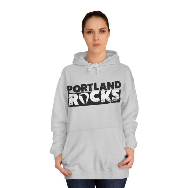 Portland Rocks Unisex College Hoodie - Image 8