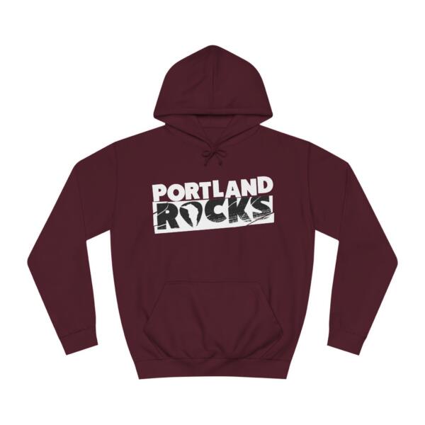 Portland Rocks Unisex College Hoodie - Image 25