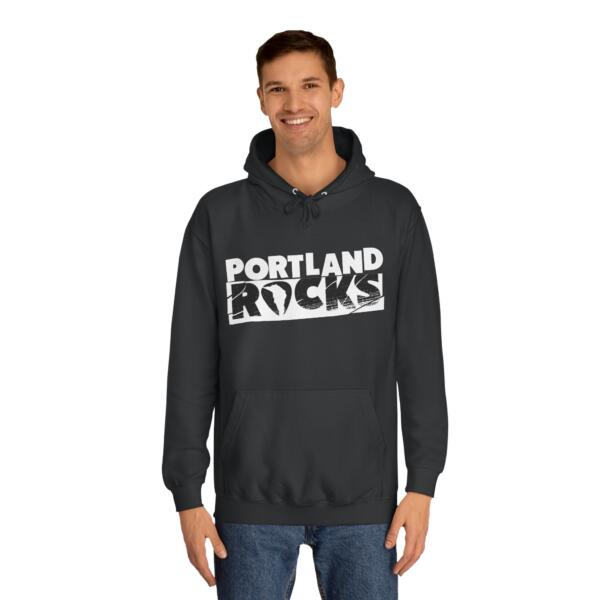 Portland Rocks Unisex College Hoodie - Image 11